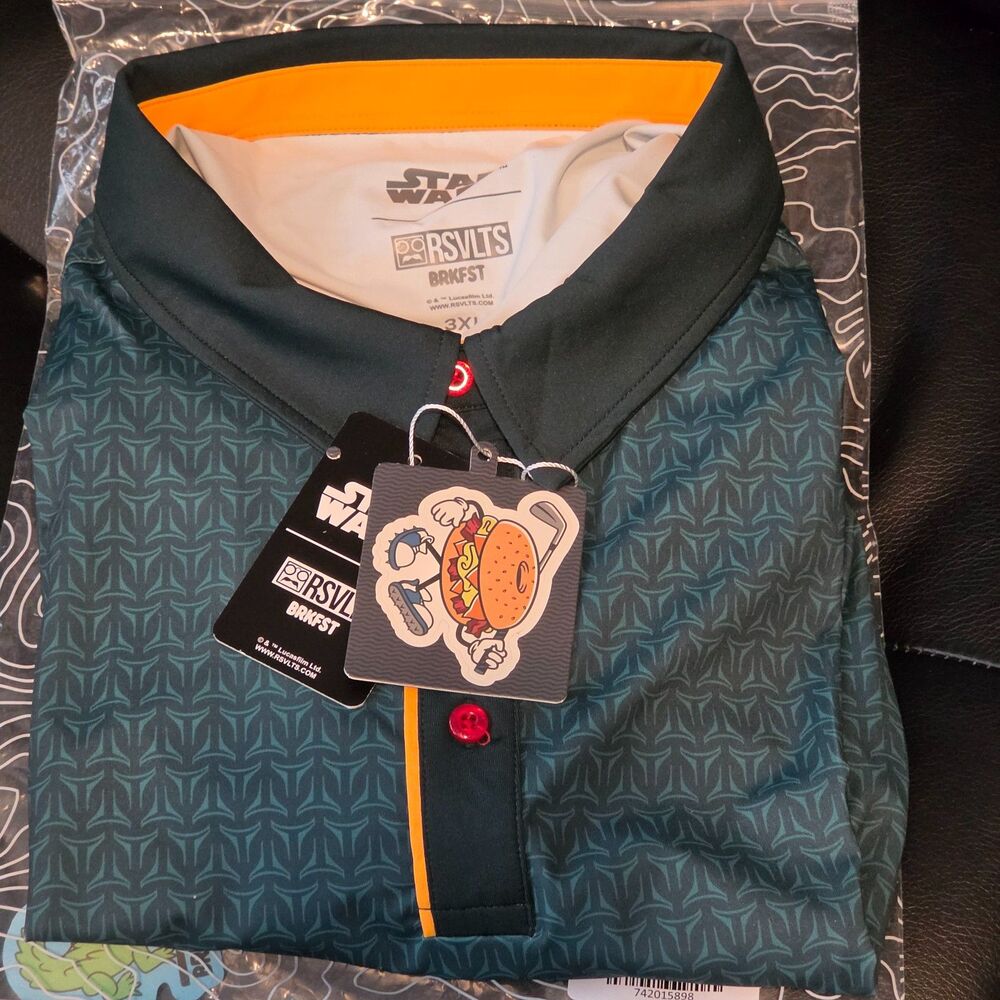 RSVLTS 3XL Mens Star Wars “Out For Bounty” All-Day Polo NWT